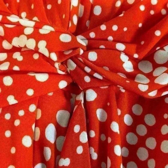 RN Studio by Ronnie Nicole Orange/White Summer Dress (Size XL) - Picture 11 of 12